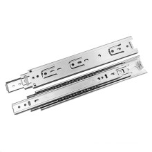 Stainless Steel Modern Furniture Sliders 3-fold Kitchen Home Office Full Extension Ball Bearing Drawer Slide